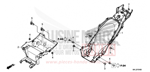KOTFLUEGEL, HINTEN NC750XAL de 2020
